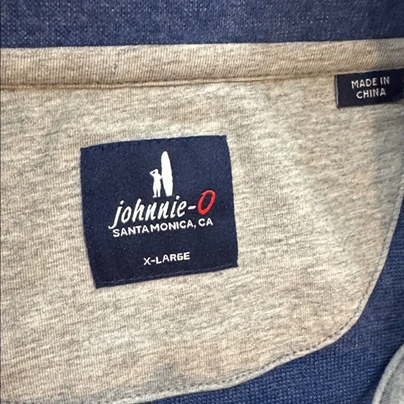 NWOT Johnnie-O Banyan Henley Ocean Blue Super Soft Pullover Size XL - Picture 8 of 11
